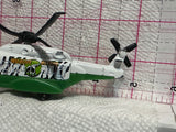 White Wildlife Rescue Mission Chopper 2003 Matchbox Diecast Car