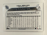#39 Vidal Brujan Rookie Tampa Bay Rays 2022 Topps Opening Day Baseball Card