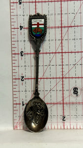 Manitoba Crocus Crest Emblem Souvenir Spoon