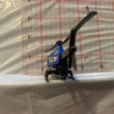 Blue Police Helicopter Hot Wheels Loose Diecast Car 1/64 HQ