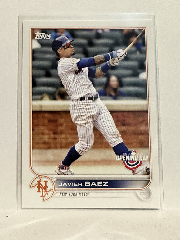 #79 Javier Baez New York Mets 2022 Topps Opening Day Baseball Card