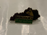 Kentucky Bluegrass State Lapel Hat Pin CZ