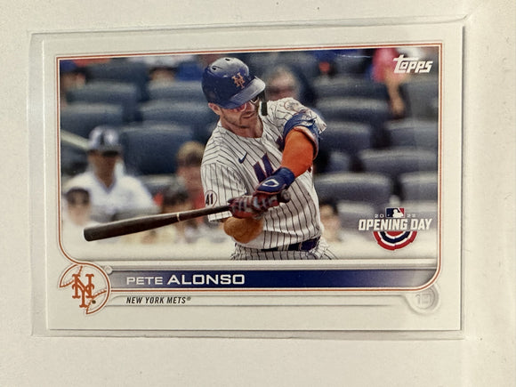 #191 Pete Alonso New York Mets 2022 Topps Opening Day Baseball Card