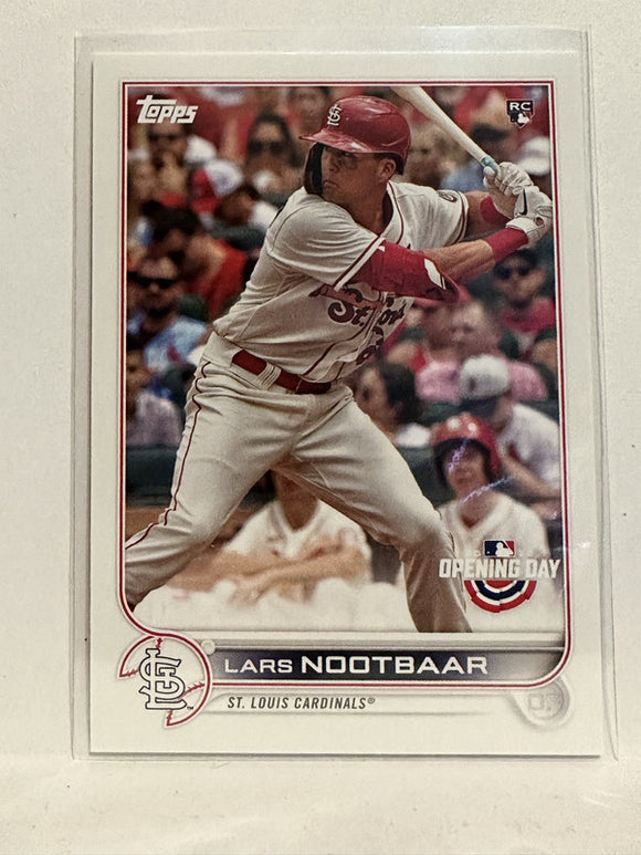 #149 Lars Nootbaar Rookie St Louis Cardinals 2022 Topps Opening Day Baseball Card
