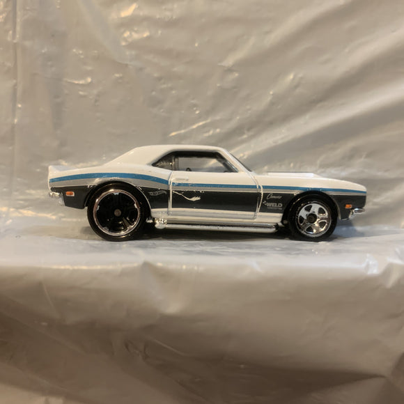 White '68 Copo Camaro Hot Wheels Loose Diecast Car 1/64 HQ