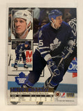 #218 Dmitri Mironov Toronto Maple Leafs 1994-95 Fleer Ultra Hockey Card