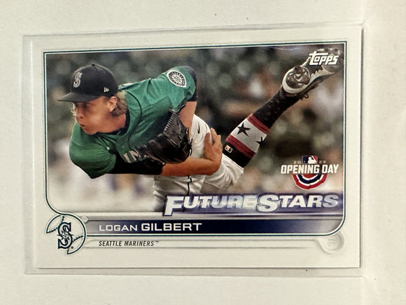 #17 Logan Gilbert Seattle Mariners 2022 Topps Opening Day Baseball Card