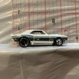 White '68 Copo Camaro Hot Wheels Loose Diecast Car 1/64 HQ