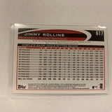 #617 Jimmy Rollins Philadelphia Phillies   2012 Topps Baseball Card A2M