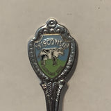Wisconsin Dairyland State Cow collectable Souvenir Spoon PK