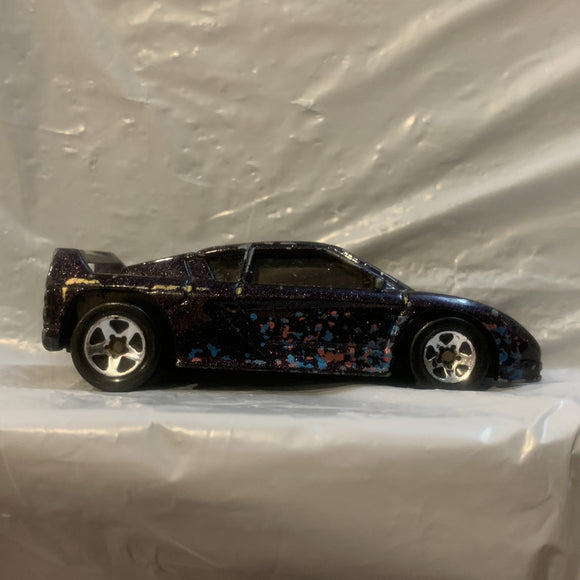Black Racer Speckled Hot Wheels Loose Diecast Car 1/64 HQ