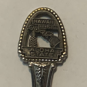 Hawaii Honolulu Aloha State collectable Souvenir Spoon PK