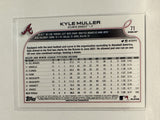 #71 Kyle Muller Rookie Atlanta Braves 2022 Topps Opening Day Baseball Card