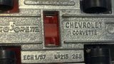 Black White Chevrolet Corvette 1/57 #215 Majorette Toy Diecast Car