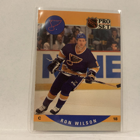 #529 Ron Wilson St Louis Blues   1990-91 Pro Set Hockey Card A2N