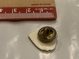 Rose on a Heart Lapel Hat Pin DA