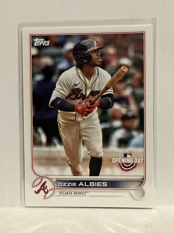 #88 Ozzie Albies Atlanta Braves 2022 Topps Opening Day Baseball Card