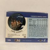 #536 John Kordic Toronto Maple Leafs   1990-91 Pro Set Hockey Card A2N