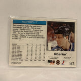 #167 Kelly Kisio San Jose Sharks   1992-93 Pro Set Hockey Card A2N