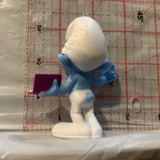 Brainy Smurf peyo 2013 Mcdonalds Smurfs Toy Figure Action Figure AA2