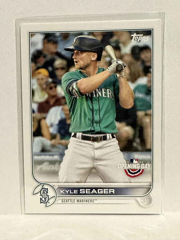 #154 Kyle Seager Seattle Mariners 2022 Topps Opening Day Baseball Card