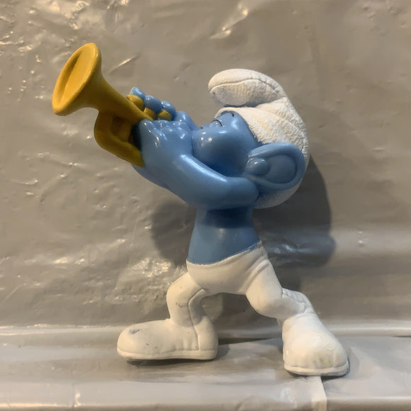 Harmony Smurf peyo 2013 Mcdonalds Smurfs Toy Figure Action Figure AA3