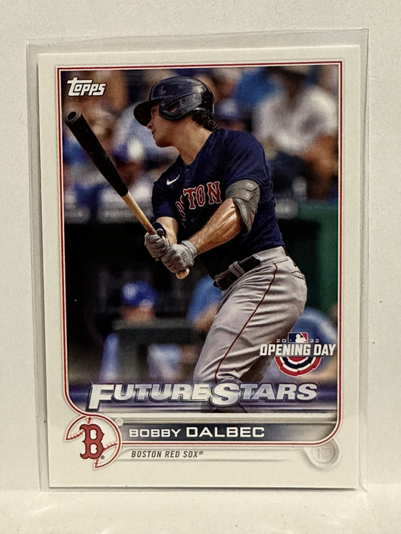 #60 Bobby Dalbec Future Stars Boston Red Sox 2022 Topps Opening Day Baseball Card
