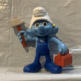 Handy Smurf peyo 2013 Mcdonalds Smurfs Toy Figure Action Figure AA4