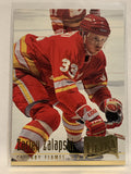 #38 Zarley Zalapski Calgary Flames 1994-95 Fleer Ultra Hockey Card