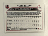 #179 Alex Kirilloff Future Stars Minnesota Twins 2022 Topps Opening Day Baseball Card