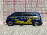 Blue X-Treme Park Skateboard Volkswagen Microbus 2001 Maisto Diecast Car