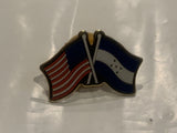 USA Honduras Friendship Flags Lapel Hat Pin DA