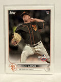 #156 Sammy Long Rookie San Francisco Giants 2022 Topps Opening Day Baseball Card