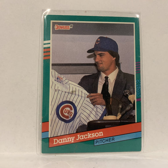 #678 Danny Lynn Jackson Chicago Cubs   1991 Donruss Baseball Card A2N