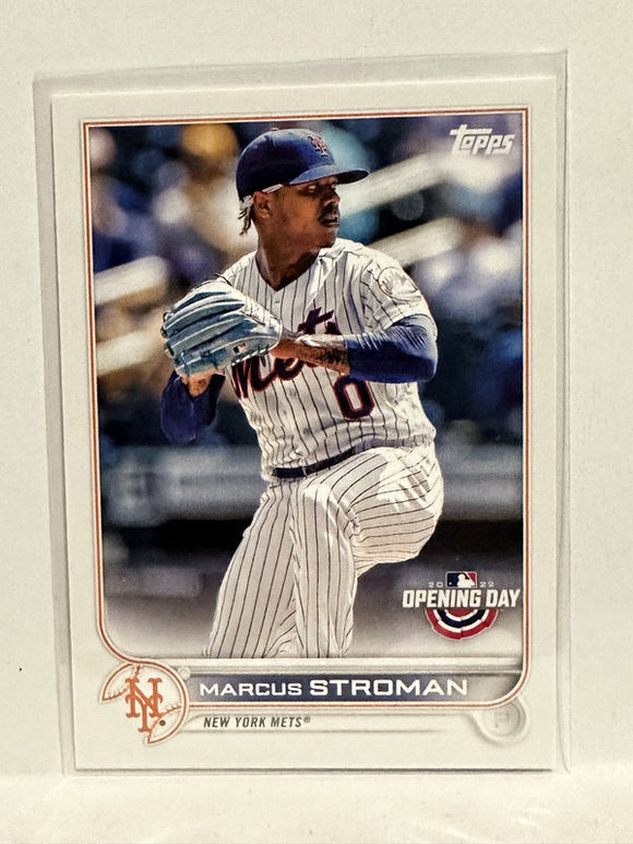 #184 Marcus Stroman New York Mets 2022 Topps Opening Day Baseball Card