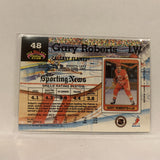 #48 Gary Roberts Calgary Flames   1990-91 Topps Stadium Club Hockey Card A2N