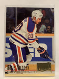 #73 Boris Mironov Edmonton Oilers 1994-95 Fleer Ultra Hockey Card