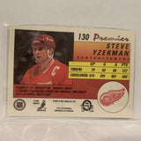 #130 Steve Yzerman Detroit Red Wings   1991-92 O-Pee-Chee Hockey Card A2O