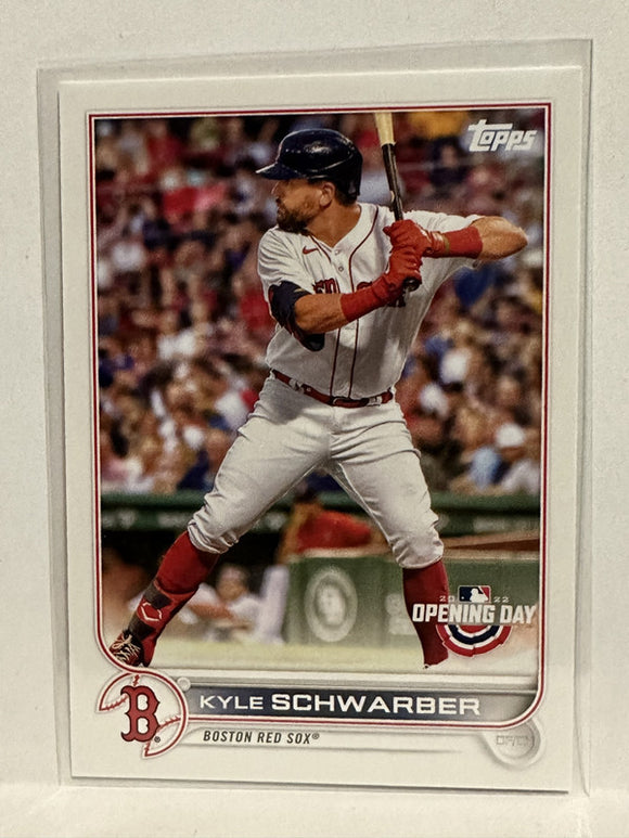 #207 Kyle Schwarber Boston Red Sox 2022 Topps Opening Day Baseball Card