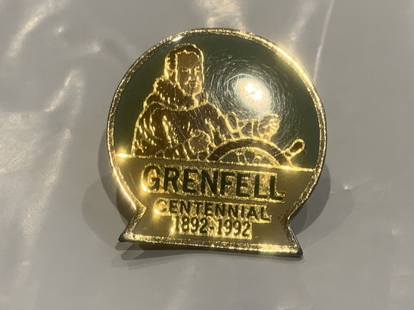 Greenfell Centennial 1892 1992 Lapel Hat Pin DB