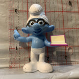 Brainy Smurf peyo 2013 Mcdonalds Smurfs Toy Figure Action Figure AA8