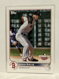 #142 Chris Sale Boston Red Sox 2022 Topps Opening Day Baseball Card