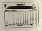#142 Chris Sale Boston Red Sox 2022 Topps Opening Day Baseball Card
