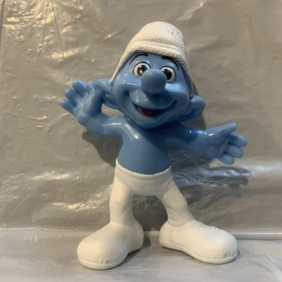 Crazy Smurf peyo 2013 Mcdonalds Smurfs Toy Figure Action Figure AA9
