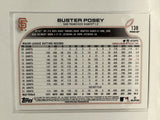 #138 Buster Posey San Francisco Giants 2022 Topps Opening Day Baseball Card