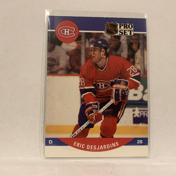 #467 Eric Desjardins Montreal Canadiens   1990-91 Pro Set Hockey Card A2O