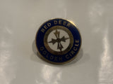 Red Deer Golden Circle Lapel Hat Pin DB