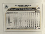 #151 Starling Marte Oakland Athletics 2022 Topps Opening Day Baseball Card