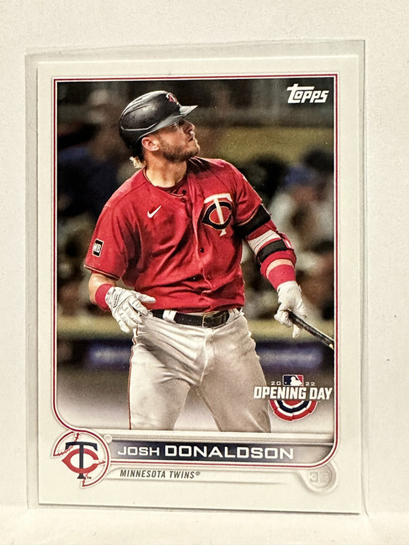#168 Josh Donaldson Minnesota Twins 2022 Topps Opening Day Baseball Card