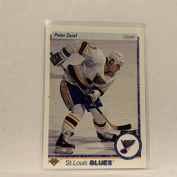 #17 Peter Zezel St Louis Blues   1990-91 Upper Deck Hockey Card A2P